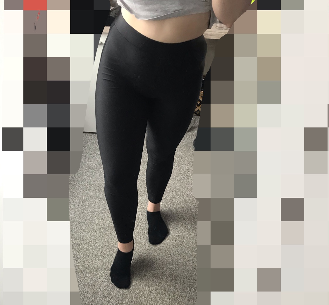 Black Shiny Leggings, silentfuzions