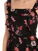 Short jumpsuit with floral print