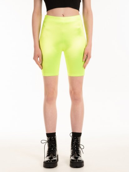 Glossy cycling shorts