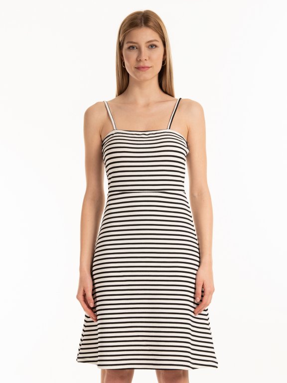 Strappy striped dress