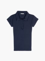 Basic cotton polo shirt