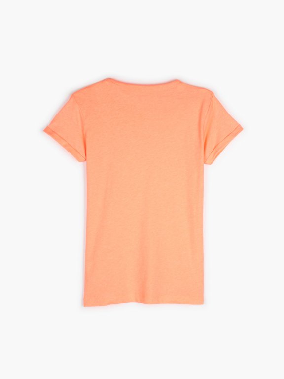 Neonové tričko z bavlněné směsi