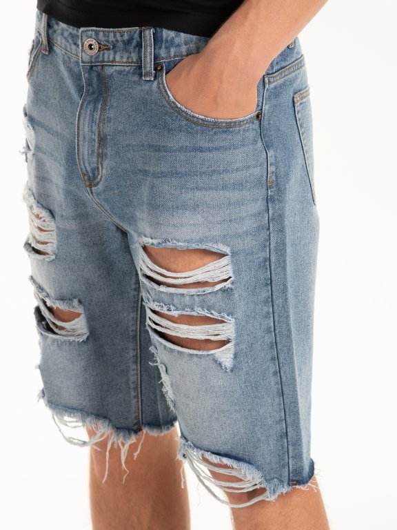 Szorty jeansowe z dziurami