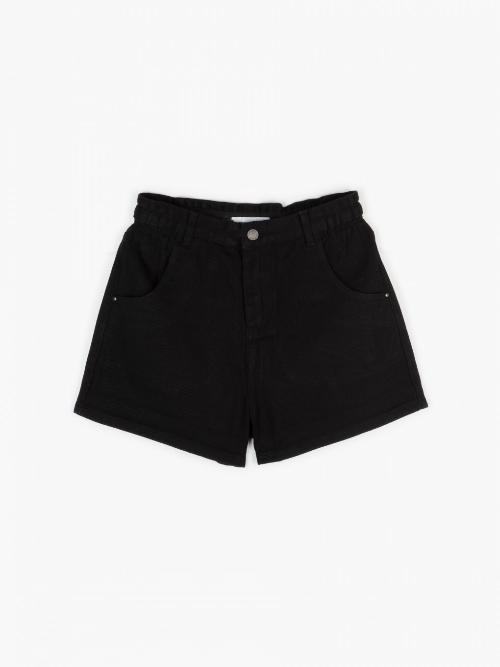 High-waisted denim shorts