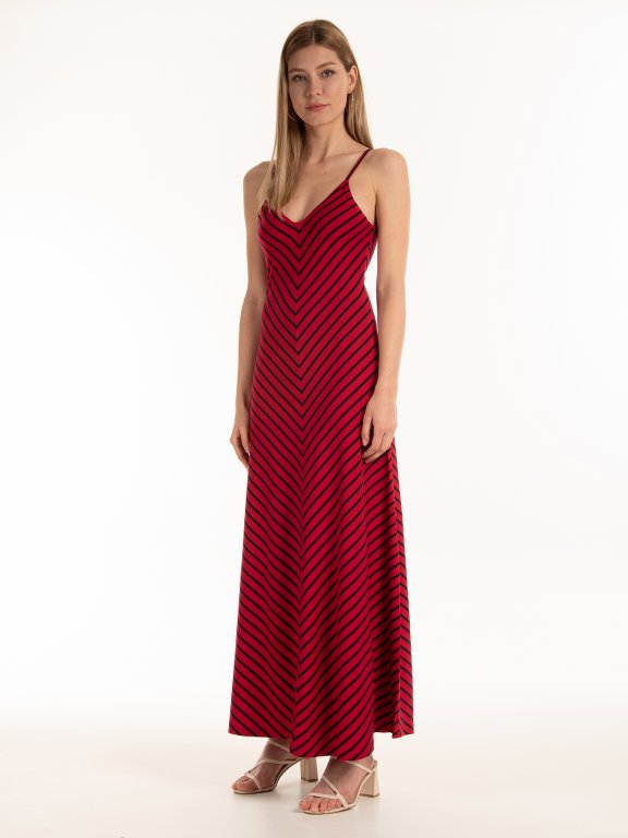 Striped maxi dress