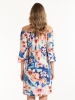 Floral off- the-shoulder dress