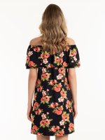 Floral off-the-shoulder dress