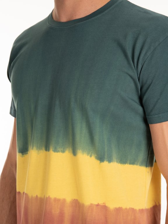 Dip dye cotton t-shirt