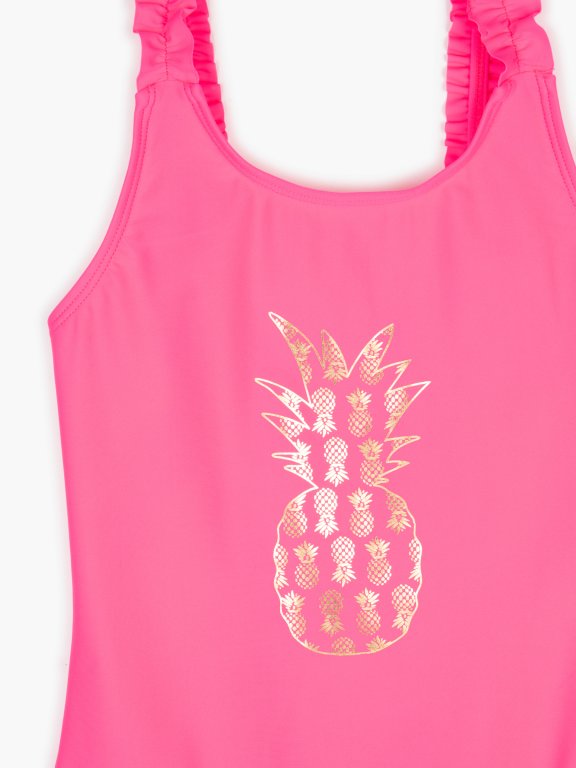 Swimsuit with pineapple print
