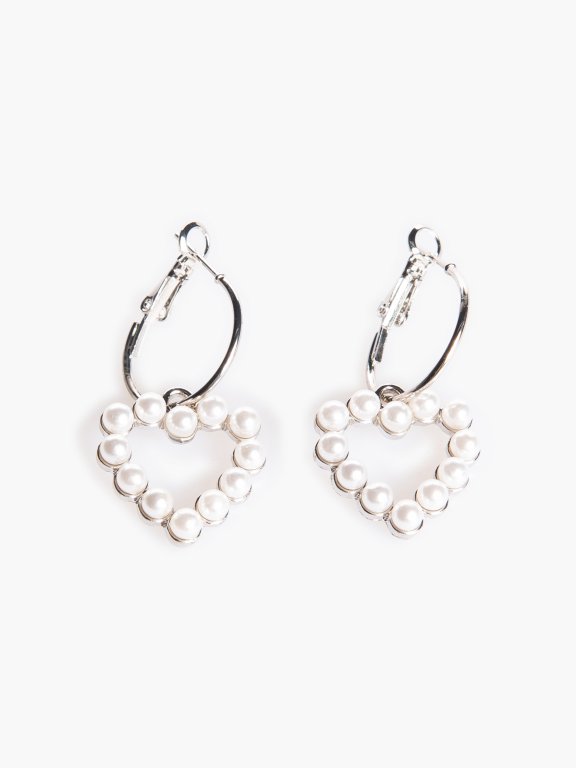 Hoop earrings with pendant