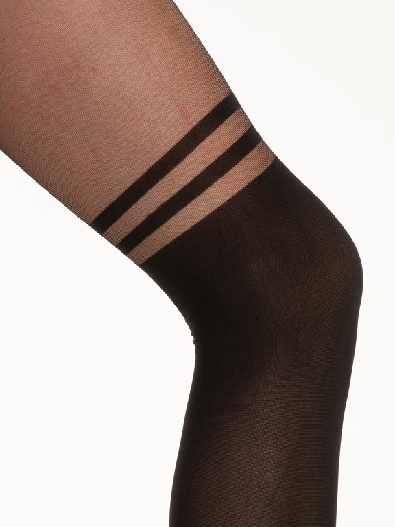 Over the knee effect tights