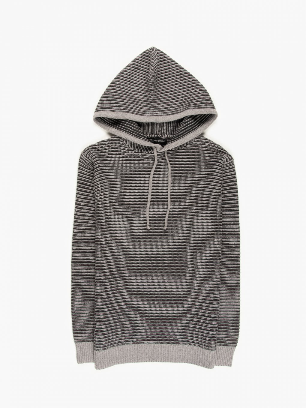Striped hooded pullover
