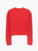 Cable-knit jumper
