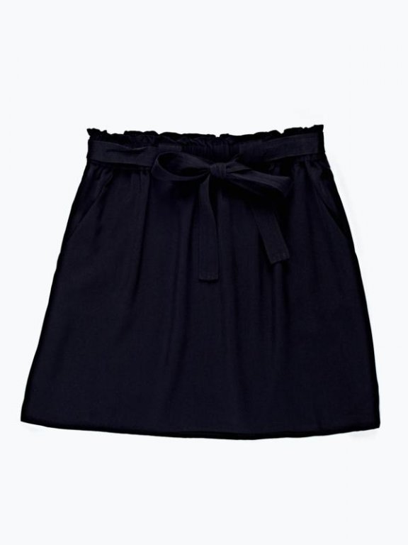 Viscose skirt with pockets