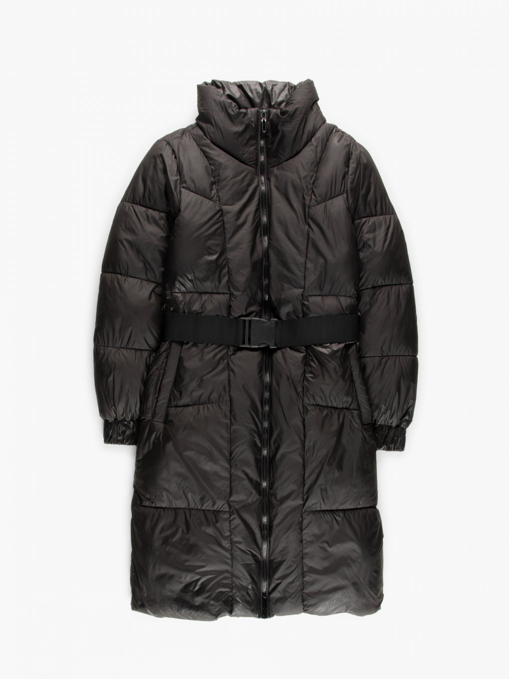 Belted quilted jacket
