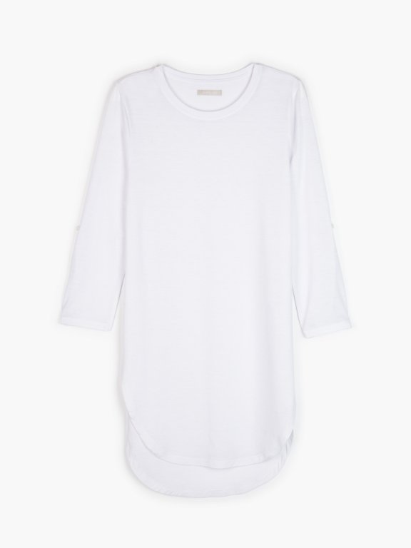 3/4 sleeve longline t-shirt