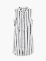 Button down striped dress