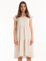 Linen blend dress