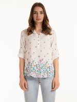 Viscose floral blouse