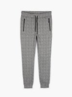 Plaid knitted trousers