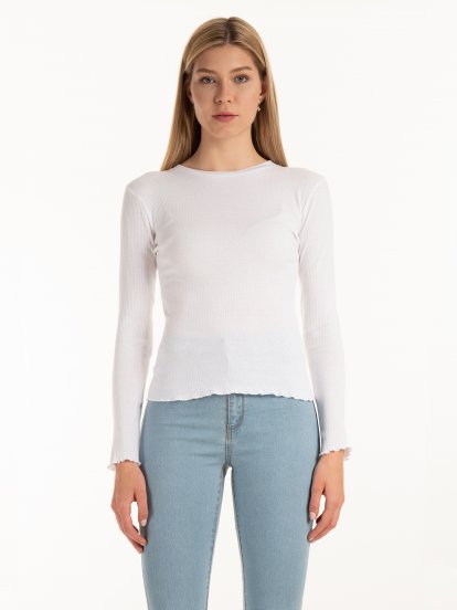 Cotton ribbed top