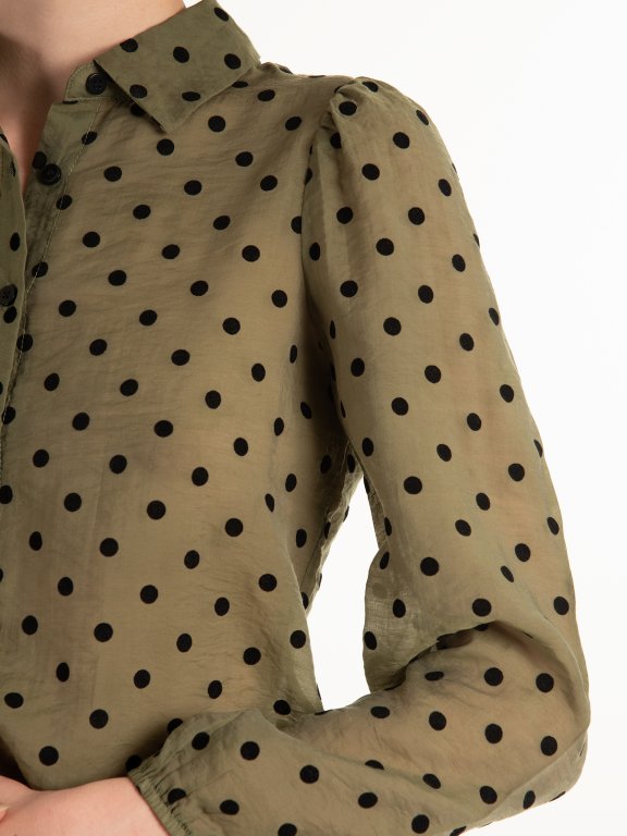 Polka dots blouse
