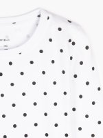 Polka dot cotton t-shirt