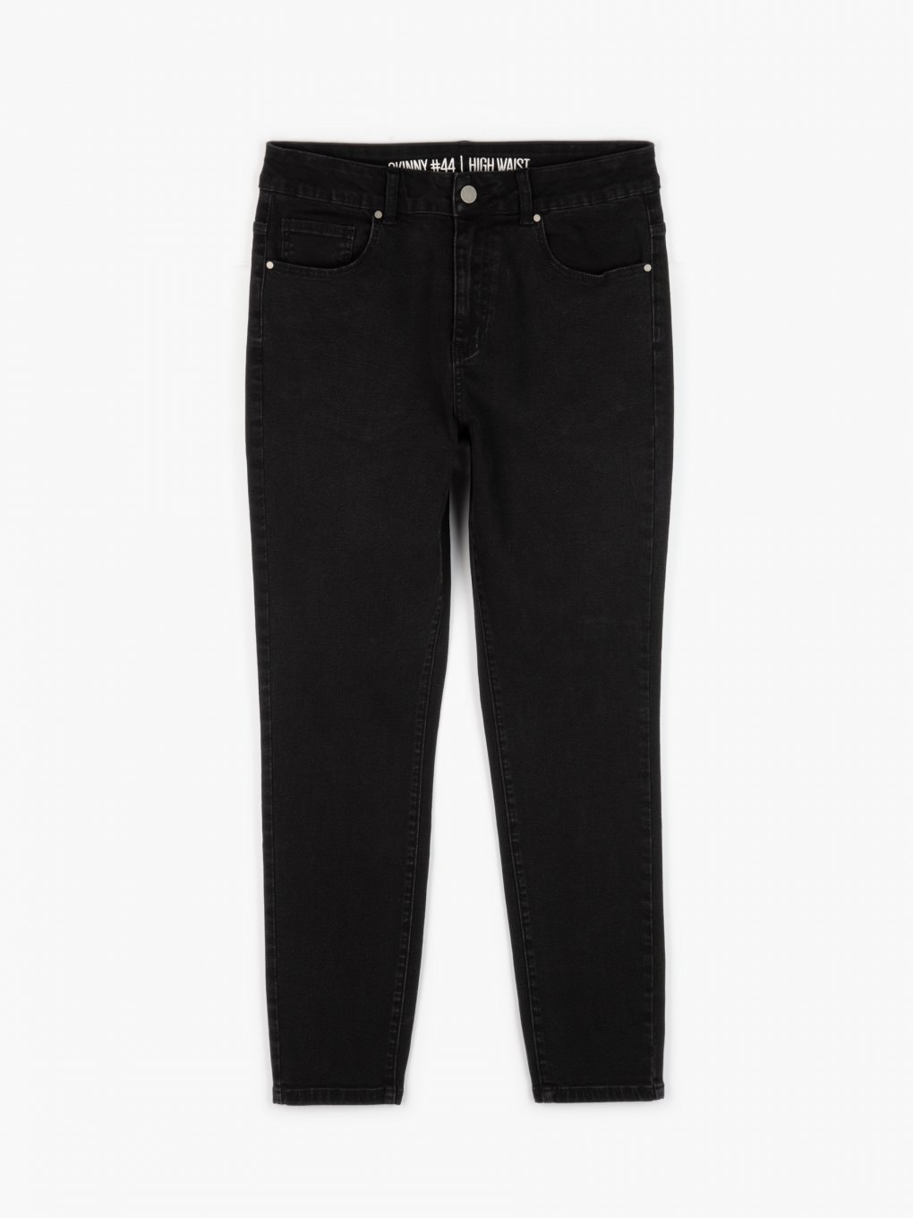 Skinny džíny s vysokým pasem