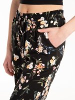 Floral print harem pants