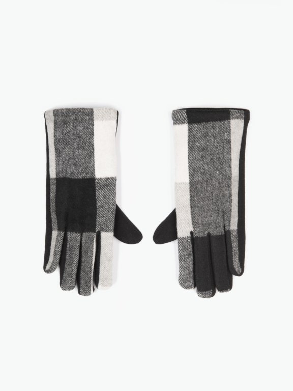Plaid gloves