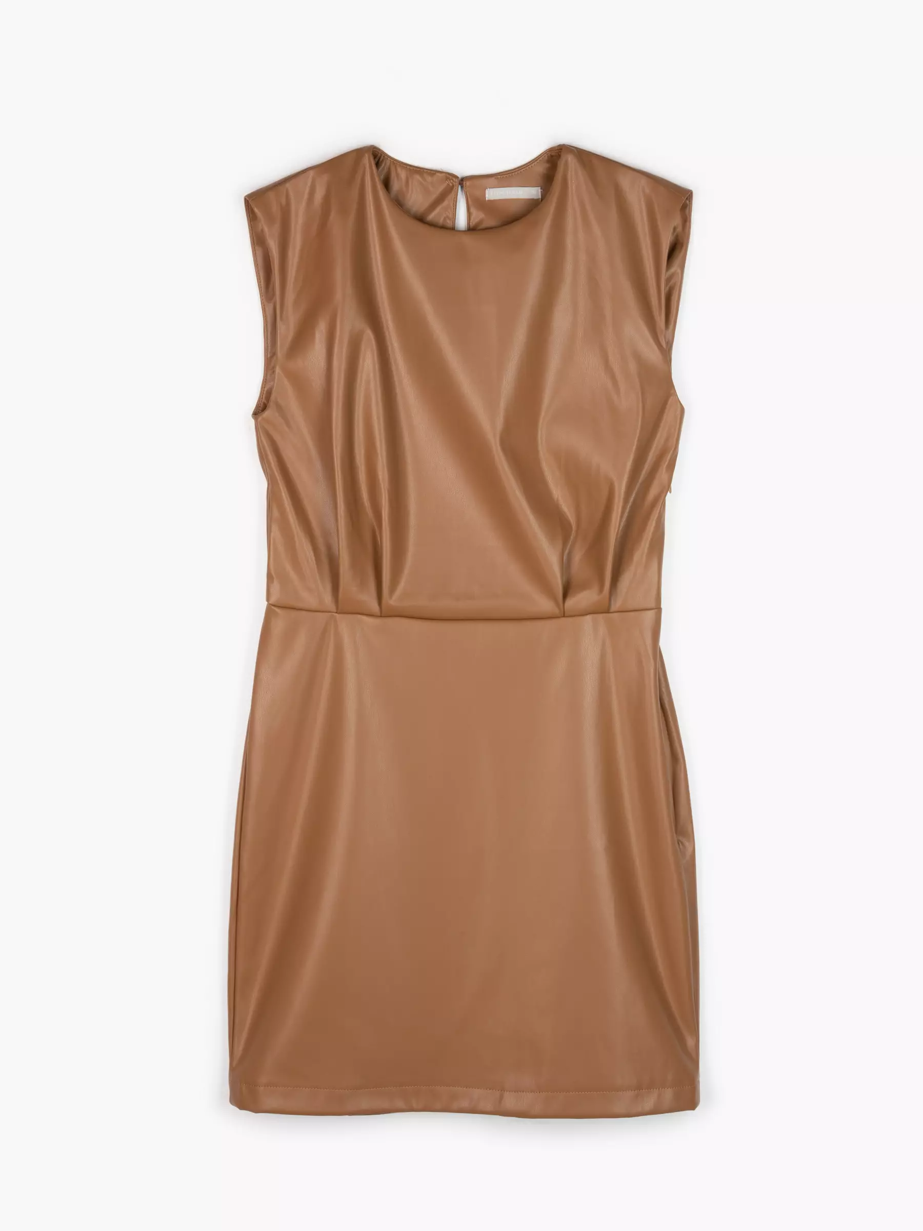 zara faux leather mini dress Zara Faux Leather Dress in Black UFO No More