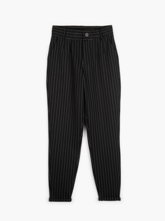 Striped trousers