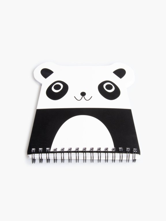 Zápisník v tvare pandy