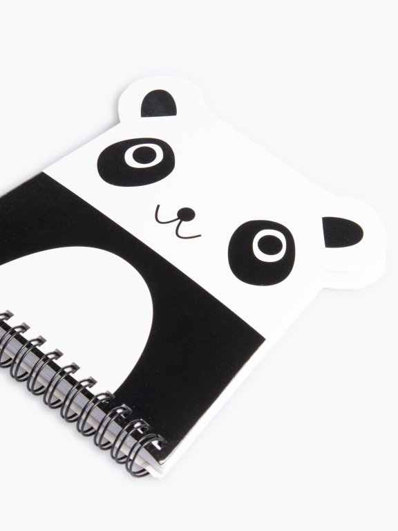 Zápisník ve tvaru pandy