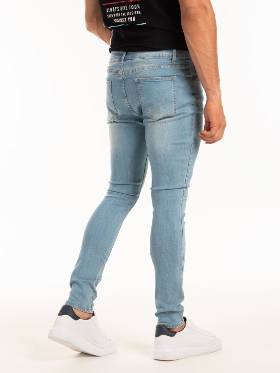 Basic slim fit džínsy