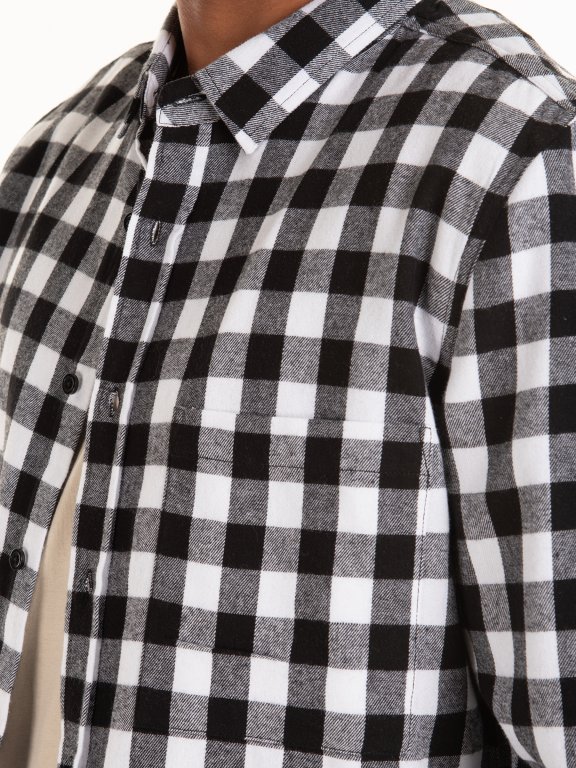 Plaid cotton regular fit shirt