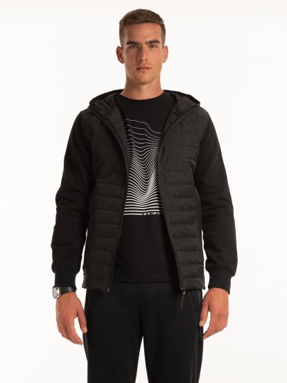 Combined quilted jacket