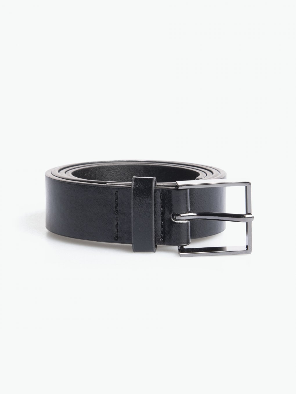 Belt with square buckle