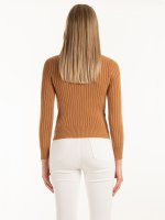 Cable-knit rollneck pullover
