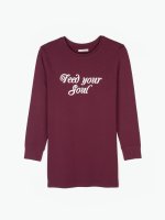 A-line top with message print