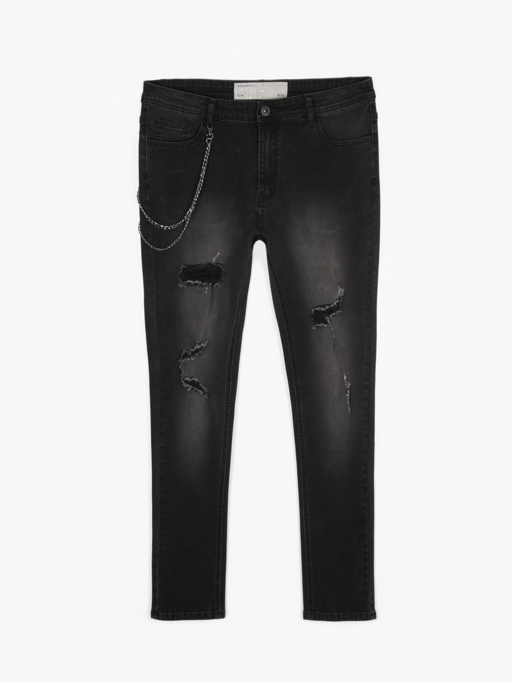 Slim fit jeans with chain