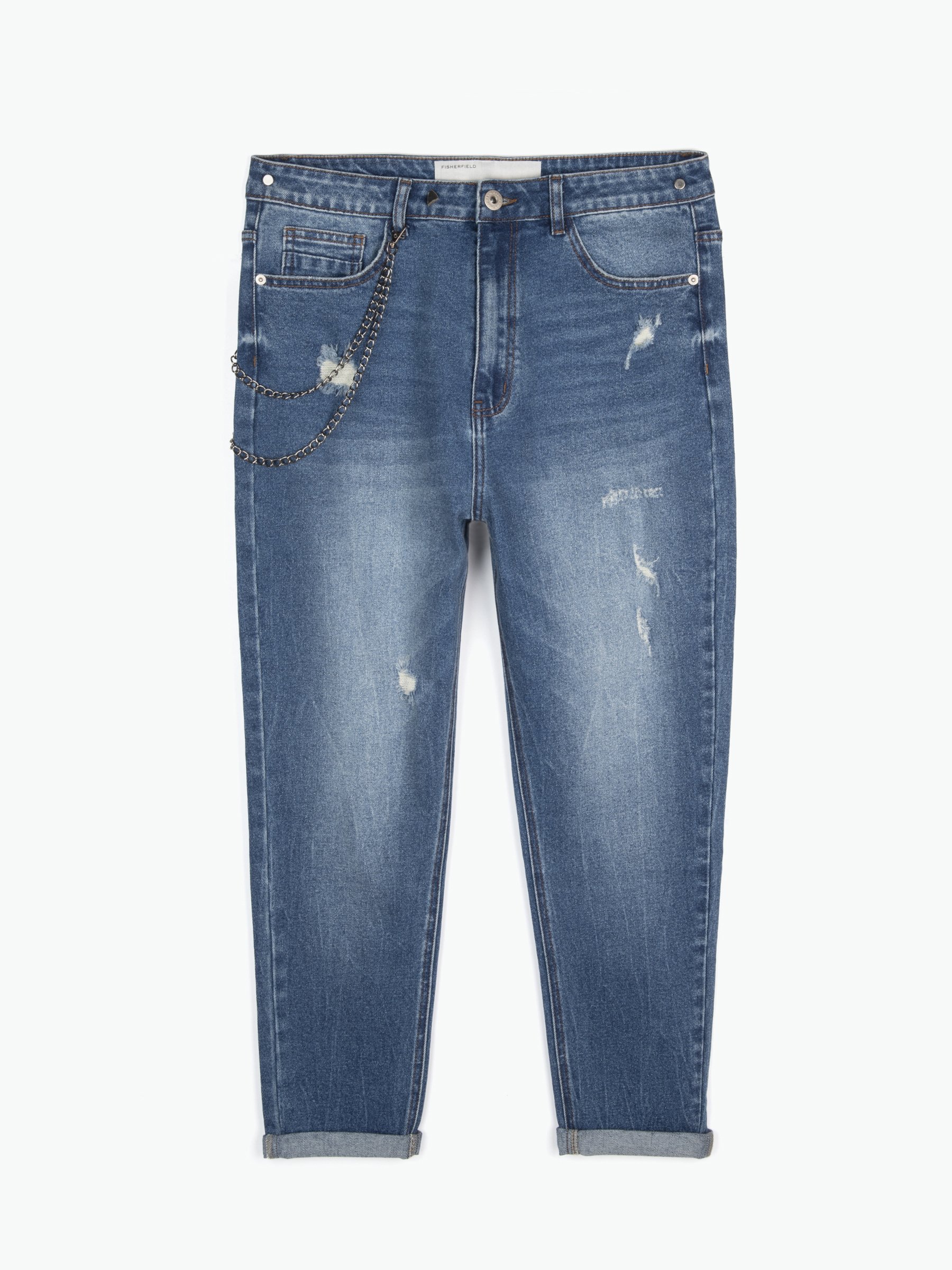 fcity.in - Trendy Style Cotton Denim Damage Jeans / Modern Fancy Jeans