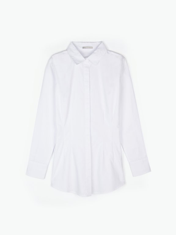 Slim cotton blouse