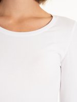 Základné bavlnené elastické tričko