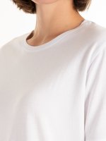 Základné predĺžené tričko z bavlny