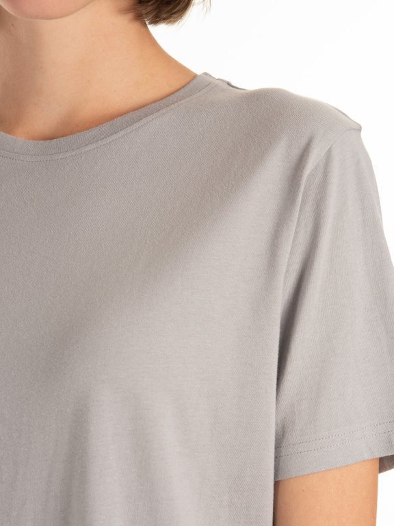 Základní prodloužené tričko z bavlny