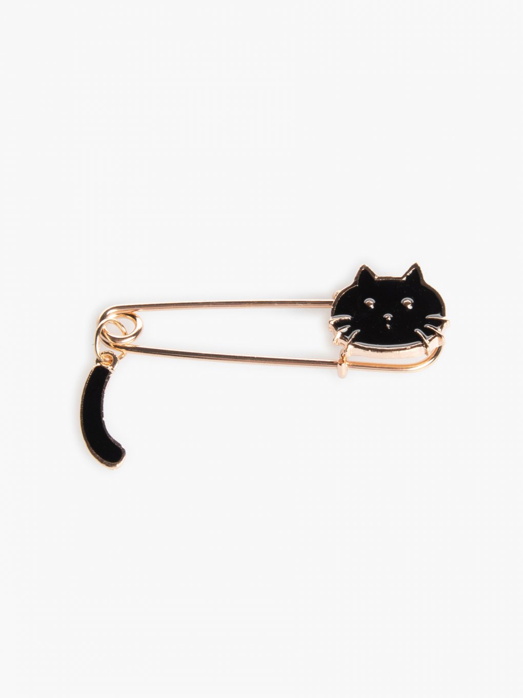 Cat shaped brooch