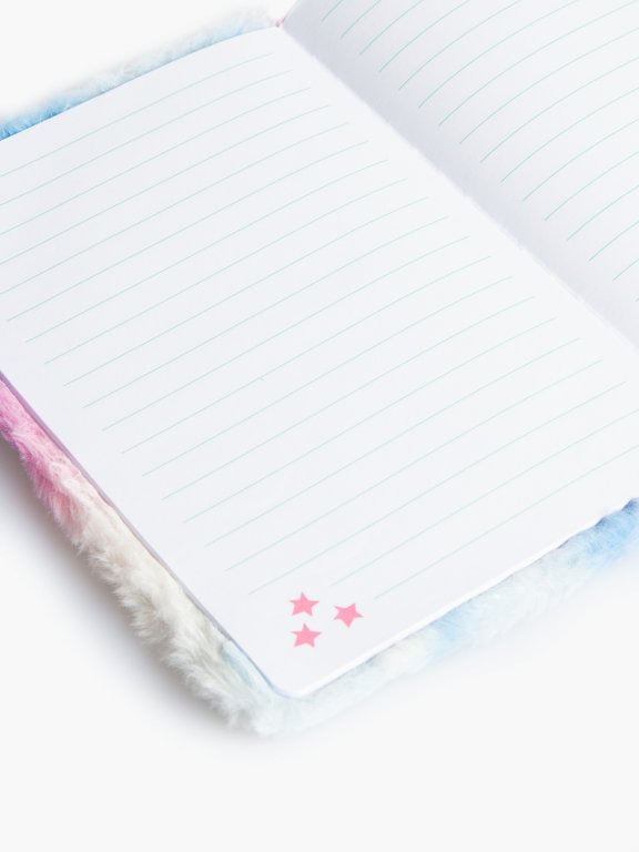 Kolorowy włochaty notatnik