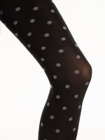 Warm tights with dots