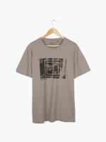 Printed cotton t-shirt